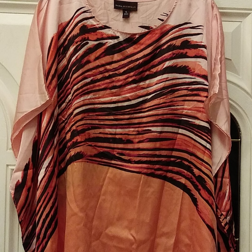 Dana Buchanan silk tunic / poncho